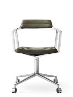 Vipp 452 Swivel Chair m/hjul, dark sand fra><noscript><img width=