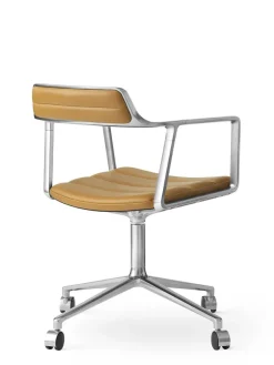 Vipp 452 Swivel Chair m/hjul, sort læder fra><noscript><img width=