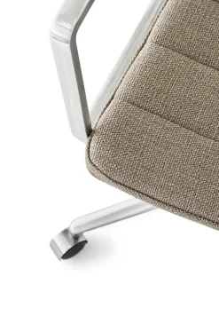 Vipp 452 Swivel Chair m/sort stel & hjul, sort læder fra><noscript><img width=
