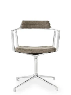 Vipp 452 Swivel Chair m/sort stel, sort læder fra><noscript><img width=