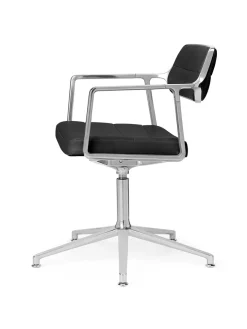 Vipp 453 Swivel+ Chair, sort læder fra><noscript><img width=