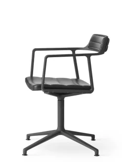Vipp 452 Swivel Chair, sort læder fra><noscript><img width=