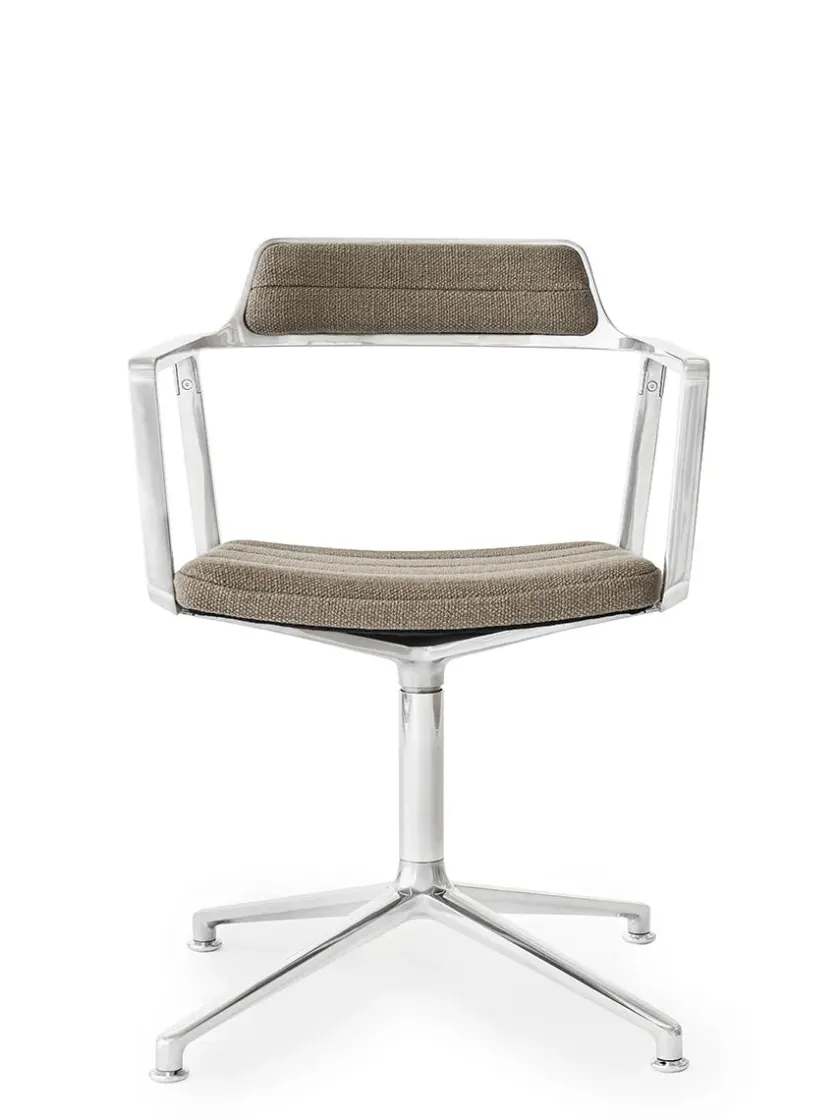 Vipp 452 Swivel Chair, sort læder fra> Spisebordsstole