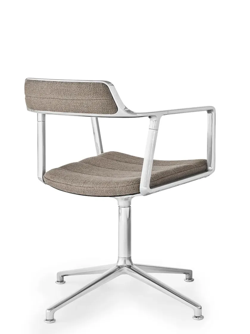 Vipp 452 Swivel Chair, sort læder fra> Spisebordsstole