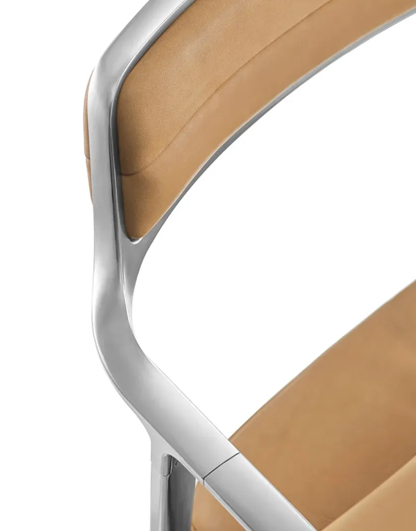 Vipp 452 Swivel Chair, sort læder fra> Spisebordsstole