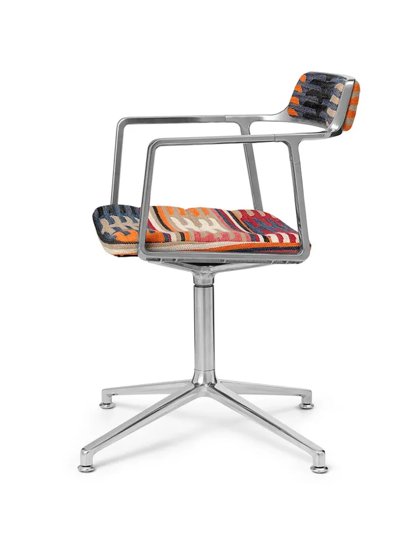 Vipp 452 Swivel Chair, sort læder fra> Spisebordsstole