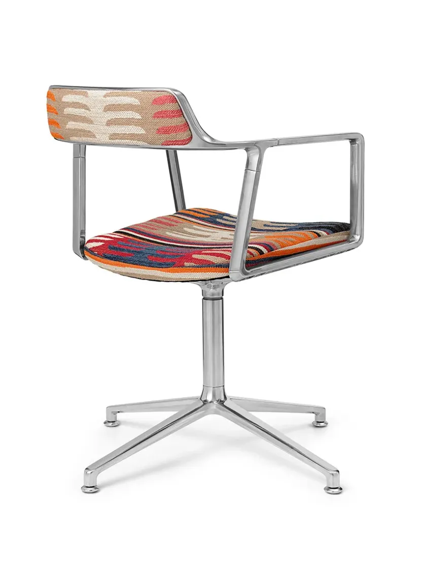 Vipp 452 Swivel Chair, sort læder fra> Spisebordsstole
