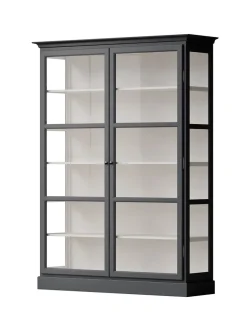 Lindebjerg Design Vitrineskab Classic V2, antracit fra><noscript><img width=