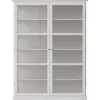 Lindebjerg Design Vitrineskab Classic V2, hvid fra> Vitrineskabe