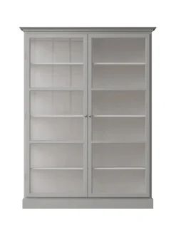 Lindebjerg Design Vitrineskab Classic V2, lys grå fra> Vitrineskabe