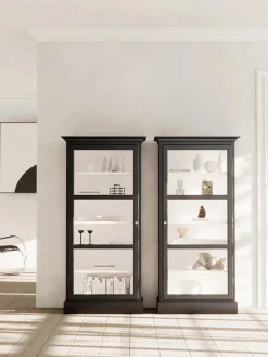 Lindebjerg Design Vitrineskab Classic V3, sort fra> Vitrineskabe