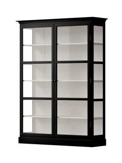 Lindebjerg Design Vitrineskab Classic V2, sort fra><noscript><img width=
