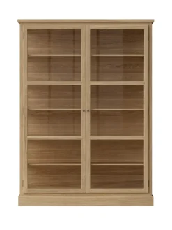 Lindebjerg Design Vitrineskab N2, light oak fra> Vitrineskabe
