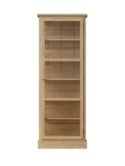Lindebjerg Design Vitrineskab N1, light oak fra> Vitrineskabe