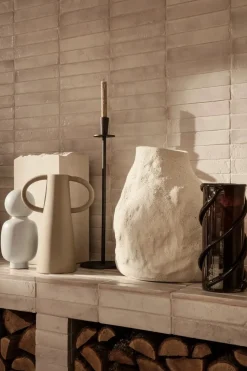 Ferm Living Vulca Medium vase, Off-white Stone fra><noscript><img width=