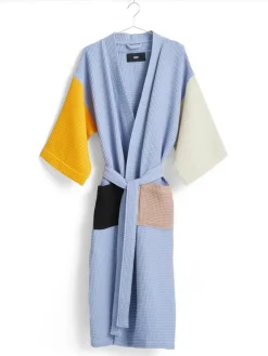 HAY Waffle Badekåbe, off-white multi fra><noscript><img width=