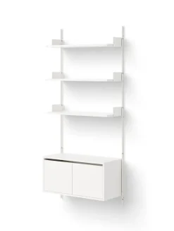 New Works Wall Shelf Cabinet Low w. Doors fra> Skænke
