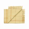 Silkeborg Uldspinderi Warp & Weft Plaid, chamomile/mustard fra> Puder Og Plaider