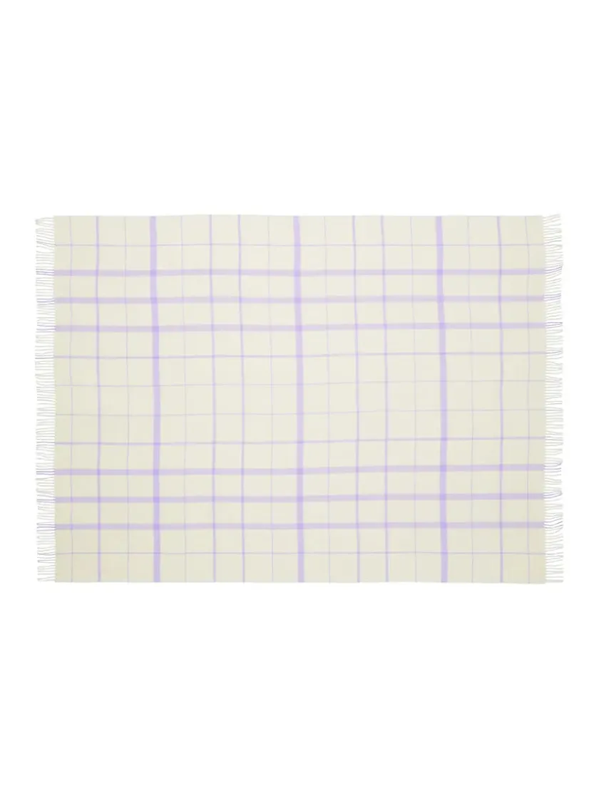 Silkeborg Uldspinderi Warp & Weft Plaid, chamomile/mustard fra> Puder Og Plaider