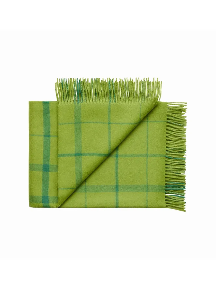 Silkeborg Uldspinderi Warp & Weft Plaid, concrete/midnight fra> Puder Og Plaider