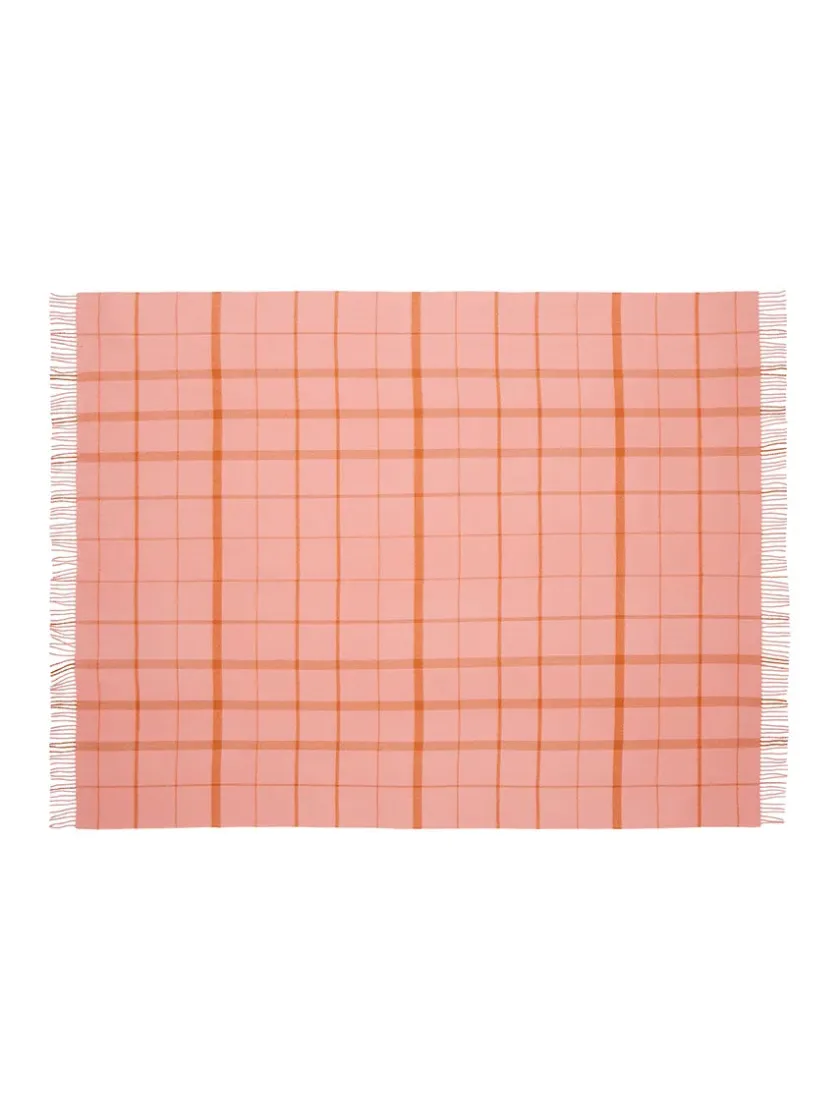 Silkeborg Uldspinderi Warp & Weft Plaid, lime/grass fra> Puder Og Plaider
