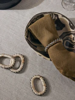 Ferm Living Weave Napkin Rings, sæt á 4 stk. fra> Service