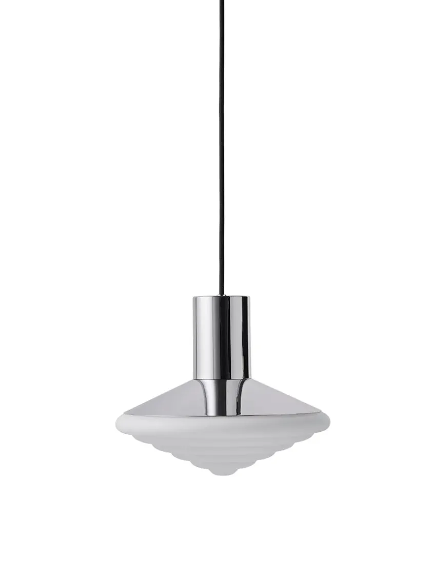 LEO Objects Whipped Pendant Lamp, all chrome fra> Spots|Pendler