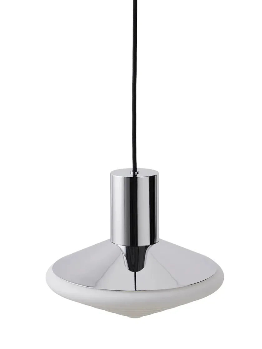 LEO Objects Whipped Pendant Lamp, all chrome fra> Spots|Pendler