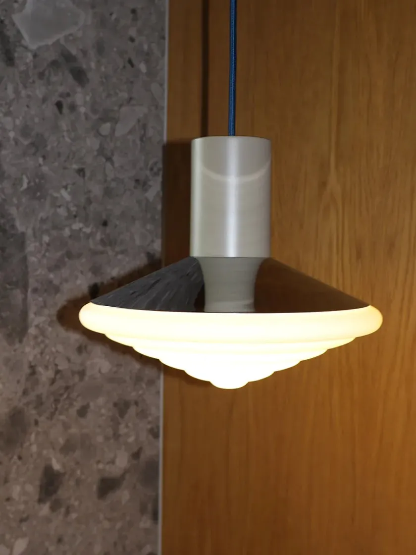 LEO Objects Whipped Pendant Lamp, all chrome fra> Spots|Pendler