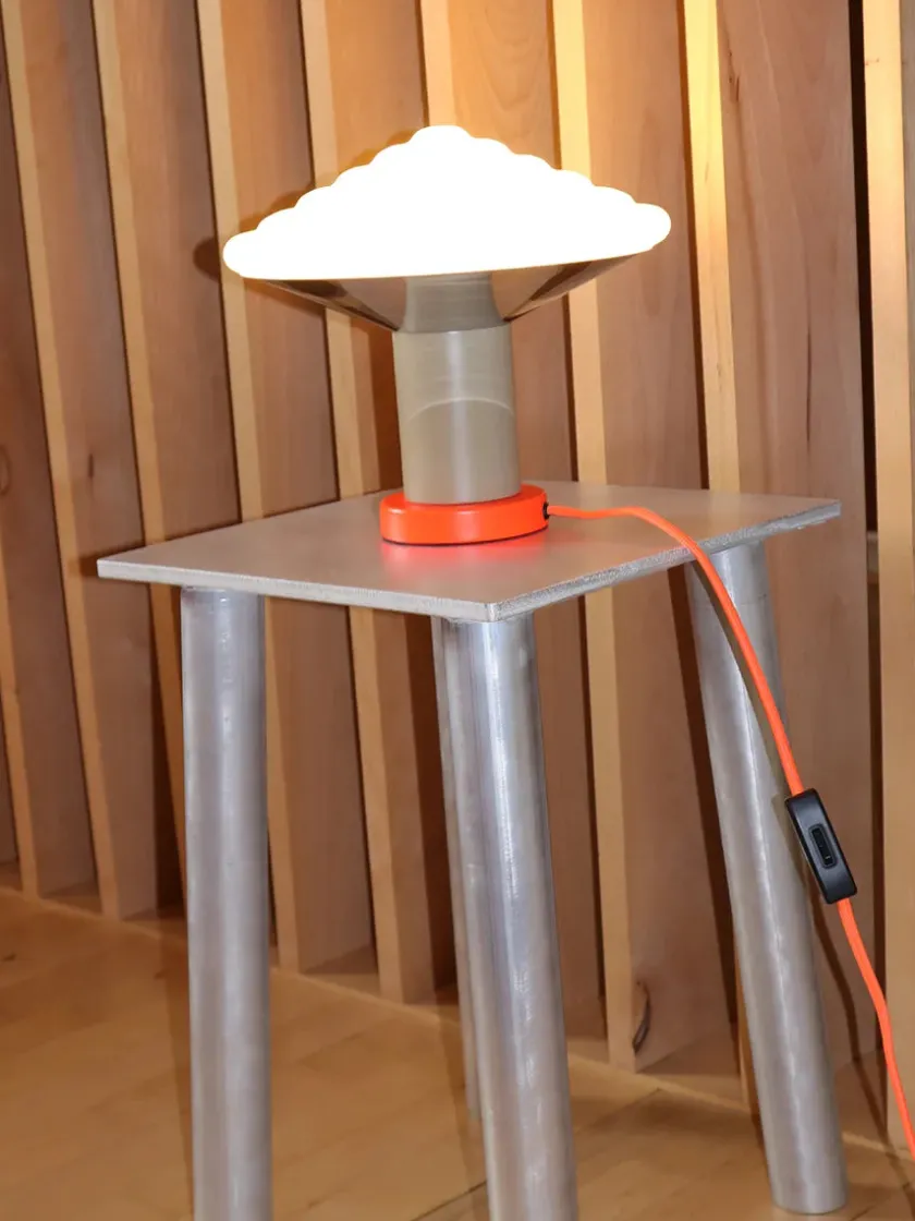 LEO Objects Whipped Table Lamp, luminous orange fra> Spots