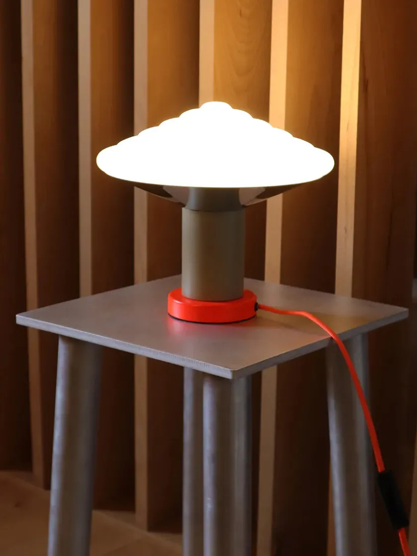LEO Objects Whipped Table Lamp, luminous orange fra> Spots