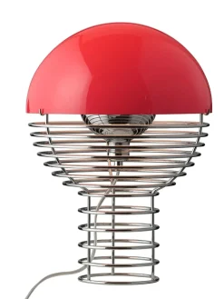 Verpan Wire Bordlampe Ø30, hvid af Verner Panton><noscript><img width=