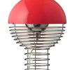 Verpan Wire Bordlampe Ø30, rød af Verner Panton> Spots
