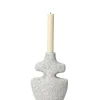 Ferm Living Yara Candle Holder Medium, grey pumice fra> Lysestager