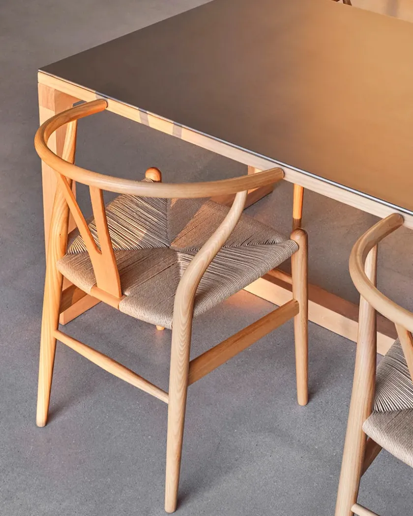 Carl Hansen & Søn Y-stol CH24, Bøg lak af Hans J. Wegner> Spisebordsstole