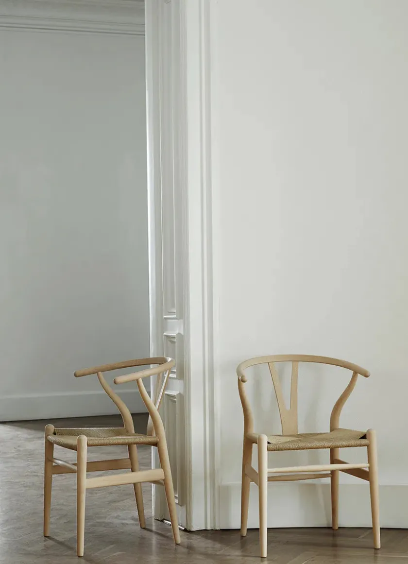 Carl Hansen & Søn Y-stol CH24, Bøg lak af Hans J. Wegner> Spisebordsstole