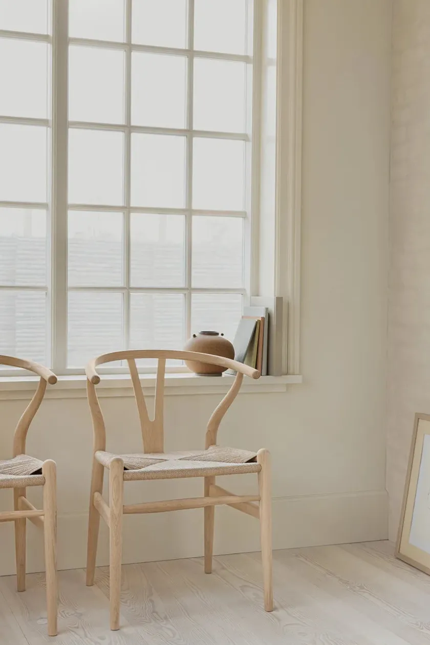 Carl Hansen & Søn Y-stol CH24, Eg lak af Hans J. Wegner> Spisebordsstole