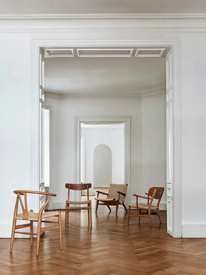 Carl Hansen & Søn Y-stol CH24, Eg lak af Hans J. Wegner> Spisebordsstole
