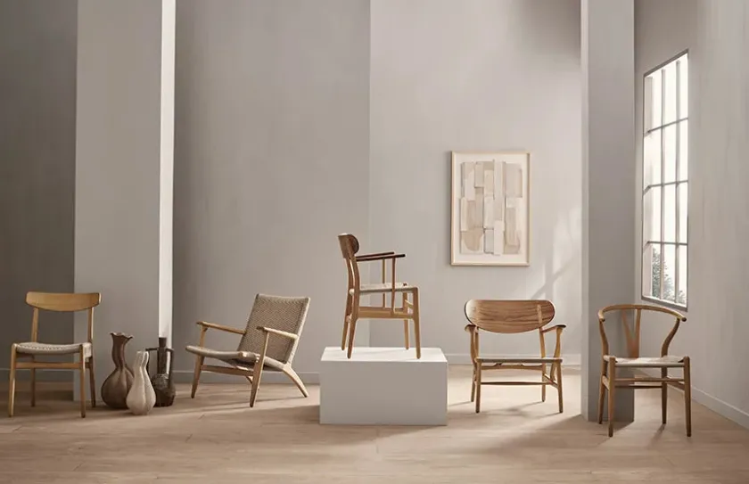 Carl Hansen & Søn Y-stol CH24, eg sæbe af Hans J. Wegner> Spisebordsstole