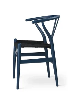 Carl Hansen & Søn Y-stol CH24 Soft Anthracite Grey med sort flet af Hans J. Wegner><noscript><img width=