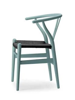 Carl Hansen & Søn Y-stol CH24 Soft Anthracite Grey med sort flet af Hans J. Wegner><noscript><img width=