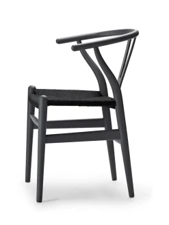 Carl Hansen & Søn Y-stol CH24 Soft Barley med sort flet af Hans J. Wegner><noscript><img width=
