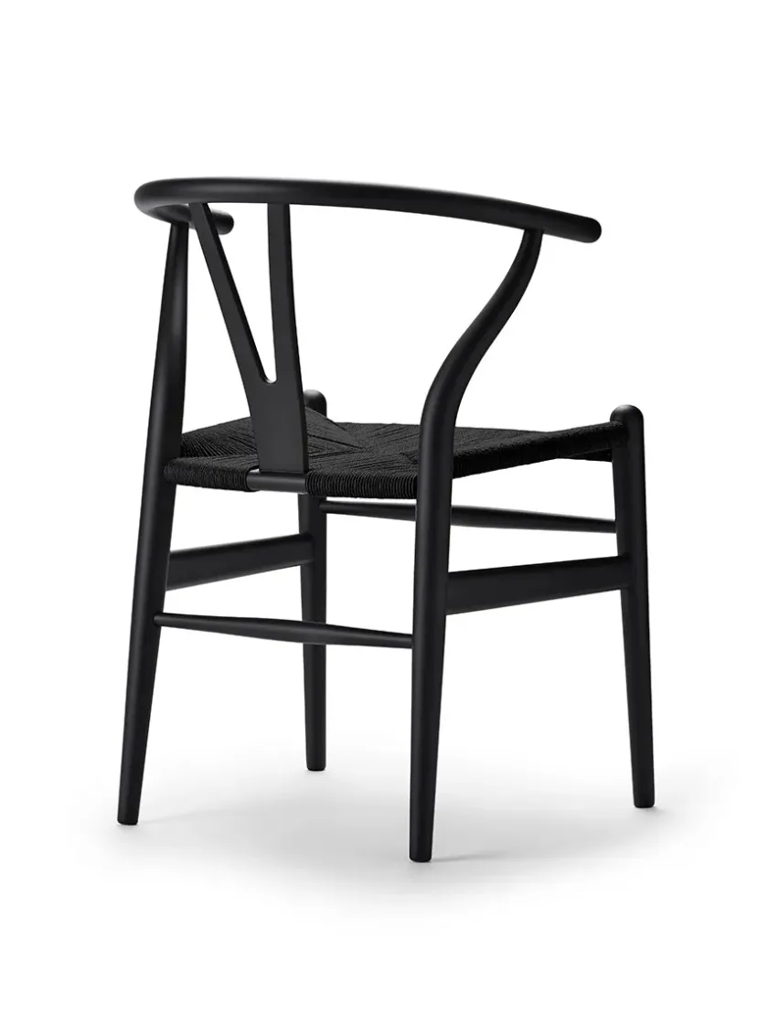 Carl Hansen & Søn Y-stol CH24 Soft Barley med sort flet af Hans J. Wegner> Spisebordsstole