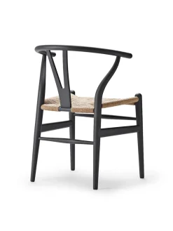 Carl Hansen & Søn Y-stol CH24 Soft Black af Hans J. Wegner><noscript><img width=