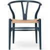 Carl Hansen & Søn Y-stol CH24 Soft Blue af Hans J. Wegner> Spisebordsstole