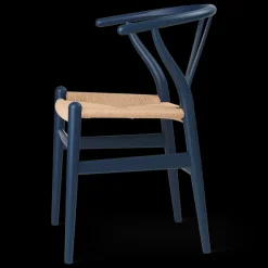 Carl Hansen & Søn Y-stol CH24 Soft Blue af Hans J. Wegner> Spisebordsstole