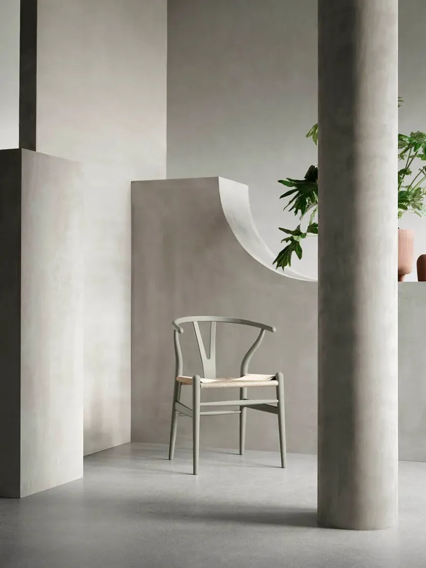 Carl Hansen & Søn Y-stol CH24 Soft Blue af Hans J. Wegner> Spisebordsstole