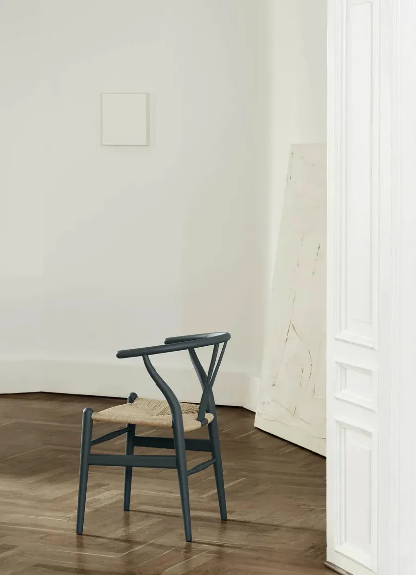 Carl Hansen & Søn Y-stol CH24 Soft Blue af Hans J. Wegner> Spisebordsstole