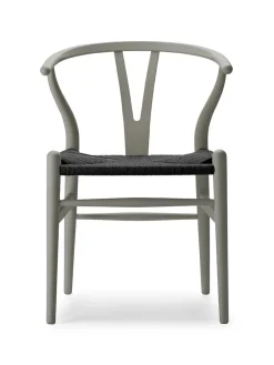 Carl Hansen & Søn Y-stol CH24 Soft Clay med sort flet af Hans J. Wegner> Spisebordsstole