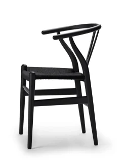 Carl Hansen & Søn Y-stol CH24 Soft Clay med sort flet af Hans J. Wegner><noscript><img width=